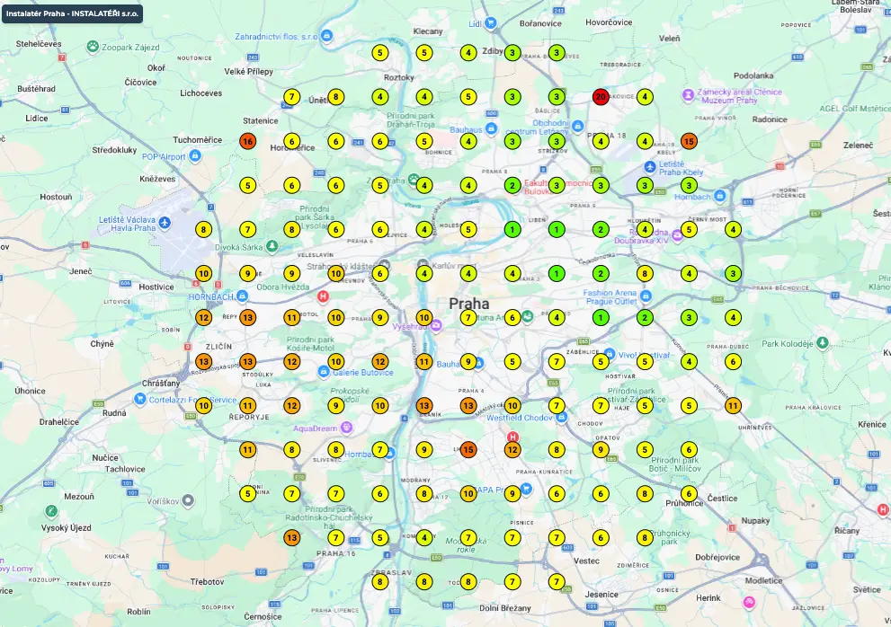 Červenec 2026 - progres napříč Prahou